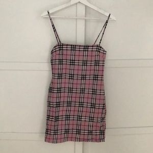 Pink plaid Motel dress